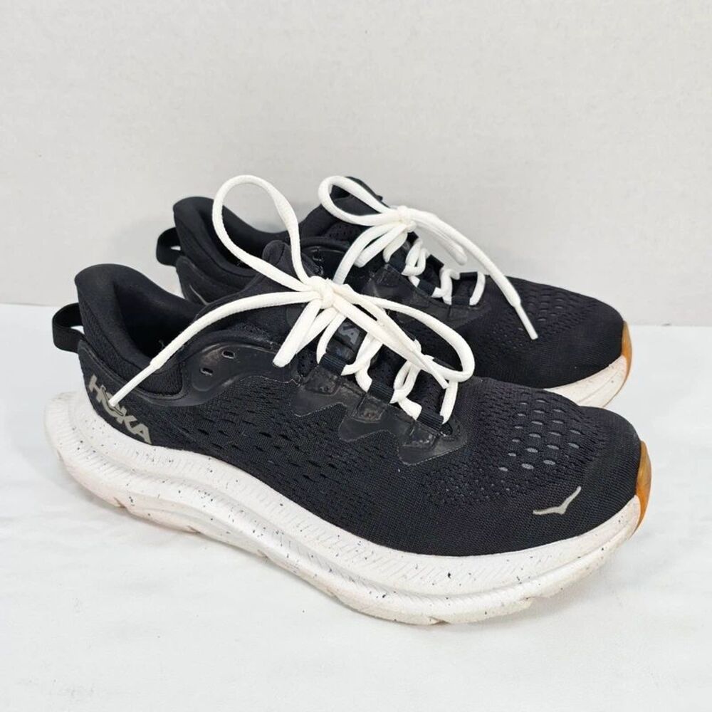 HOKA Kawana 2 Black White Women’s Size 8 Running Training Shoes 1147913 BWHT